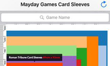 Need to find card sleeves for your game? There's an app for that!