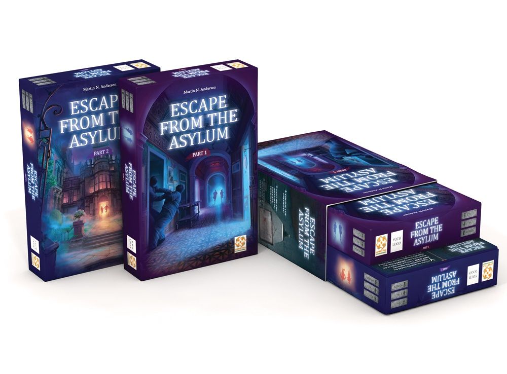 STANDARD EDITION Escape from the Asylum 1-6 Player Cooperative Game (Imperial Publishing)