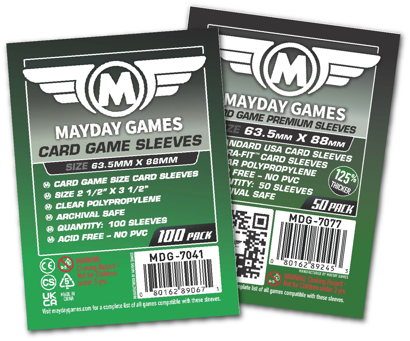 Card Game Card Sleeves (63.5x88mm) Mayday Games Card Game Card Sleeves (63.5x88mm) Mayday Games