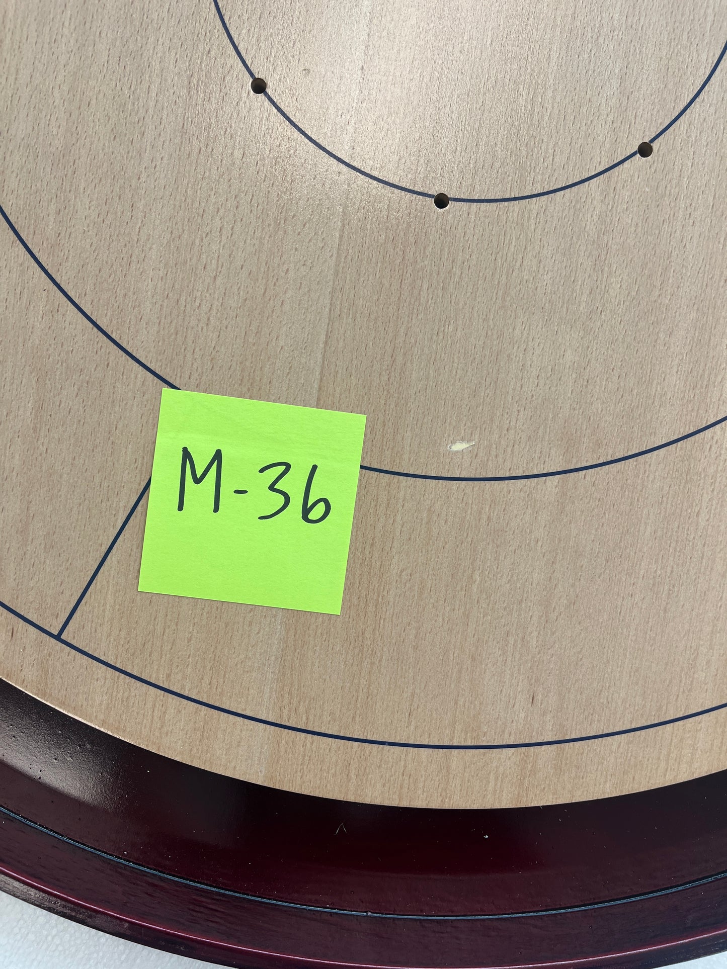 Imperfect/Returned Beech Tournament Edition Crokinole Board 2024 MDG-8315 M36