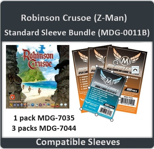"Robinson Crusoe" (Z-Man Games) Compatible Card Sleeve Bundle
