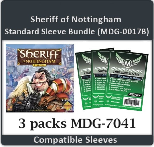 "Sheriff of Nottingham" Compatible Card Sleeve Bundle
