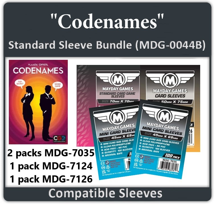 "Codenames" Compatible Card Sleeve Bundle