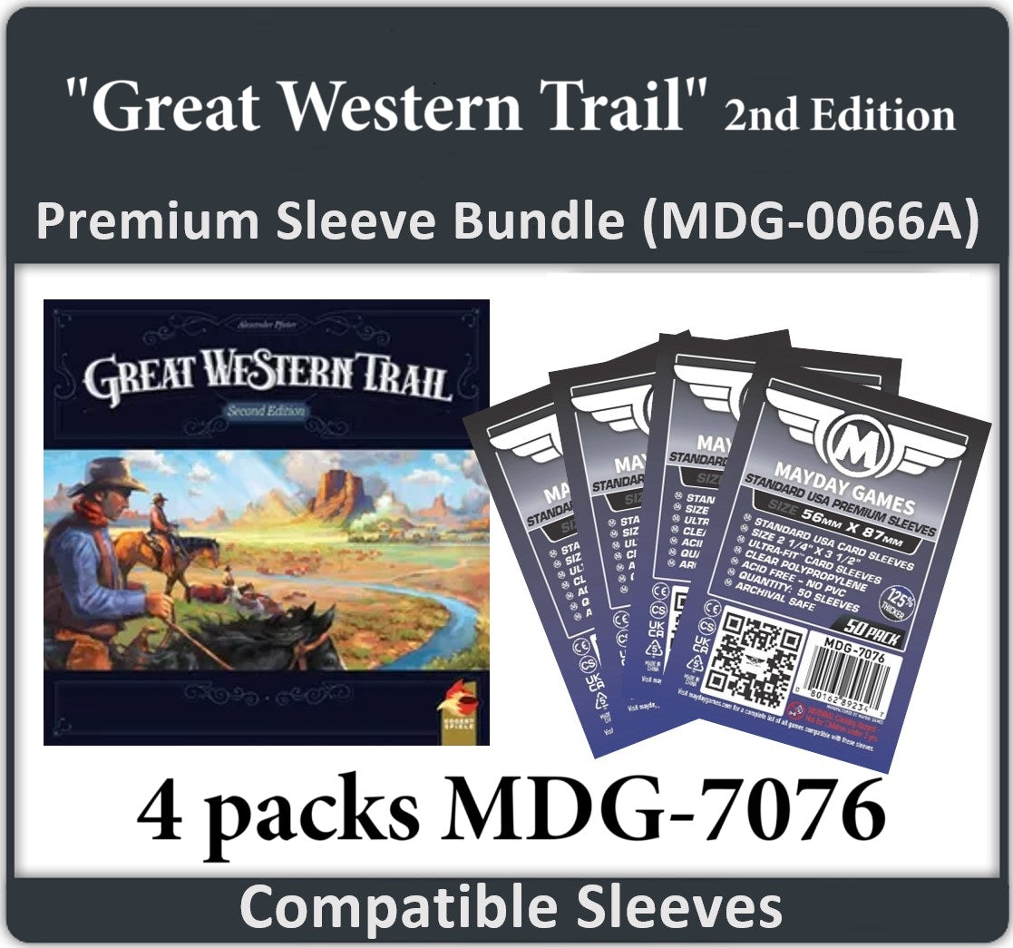 Great Western Trail" Sleeves - Mayday Games Great Western Trail" Sleeves - Mayday Games