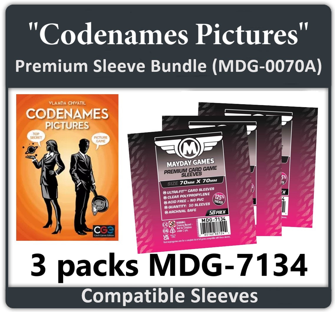 "Codename: Pictures" Sleeves - Mayday Games "Codename: Pictures" Sleeves - Mayday Games