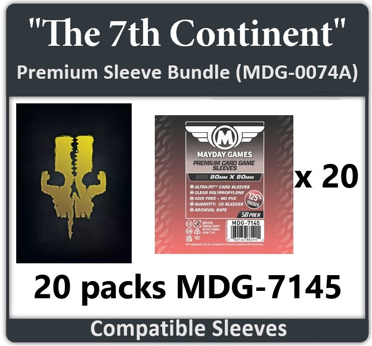 7th continent card sleeves The 7th Continent - 200 Premium Card Sleeves main image 1