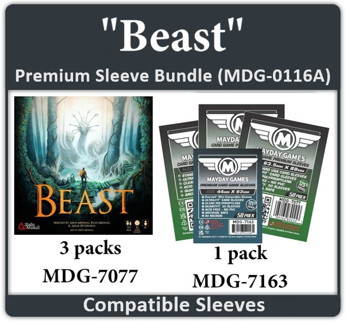 beast card sleeves Beast" Compatible Card Sleeve Bundle – Mayday Games