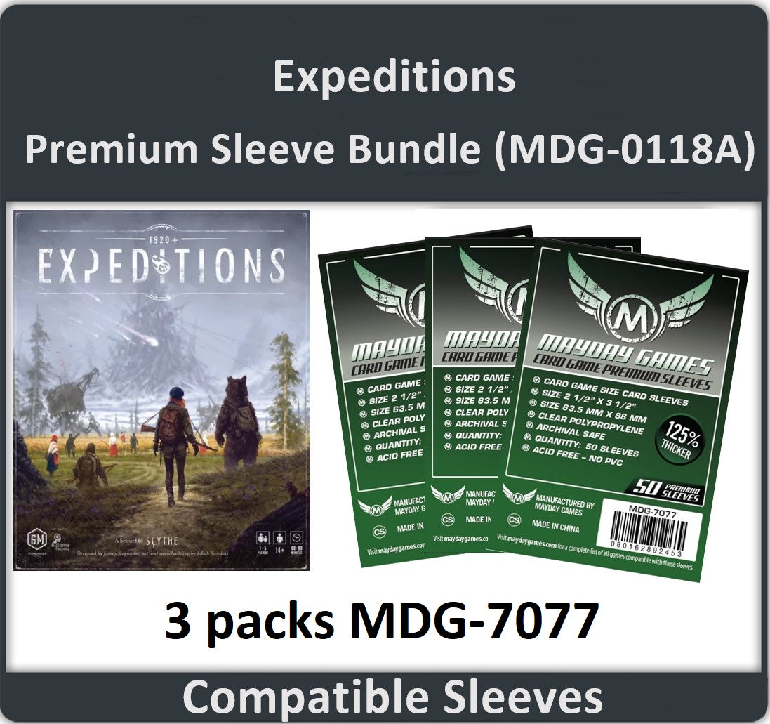 card sleeves for scythe Expeditions" Compatible Card Sleeve Bundle – Mayday Games