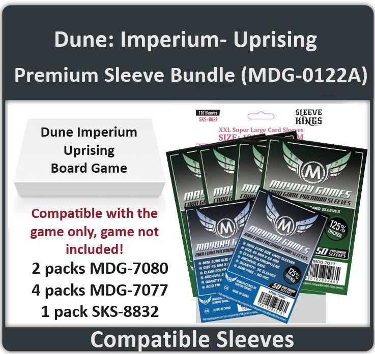 "Dune: Imperium- Uprising" Compatible Card Sleeve Bundle