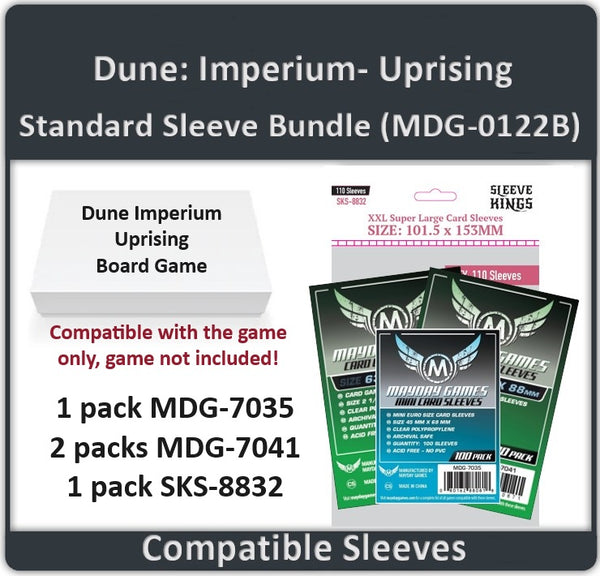 "Dune Imperium Uprising" Compatible Card Sleeve Bu