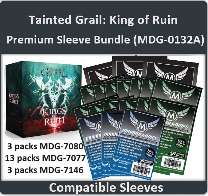 tainted grail card sleeves "Tainted Grail: Kings of Ruin" Compatible Card Sleeve Bundle