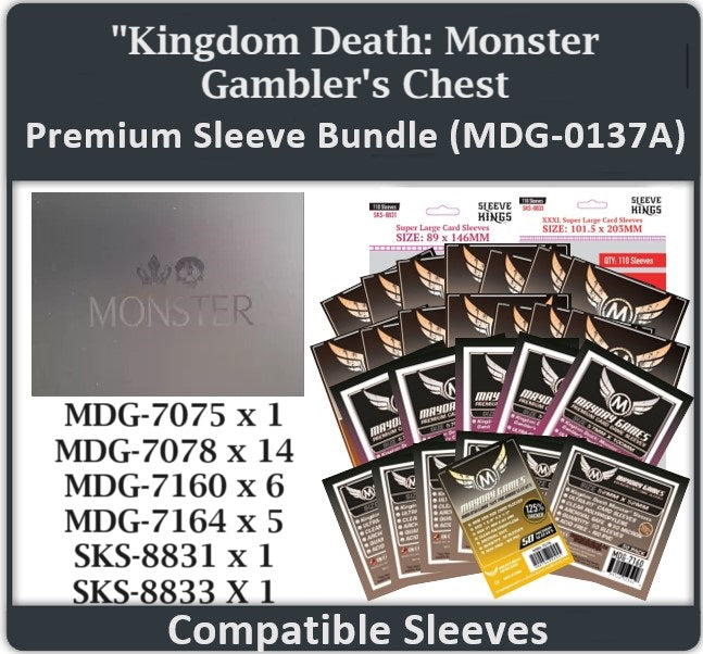 Kingdom Death: Monster-Gambler's Chest" Compatible Card Sleeve Bundle   Mayday Games
