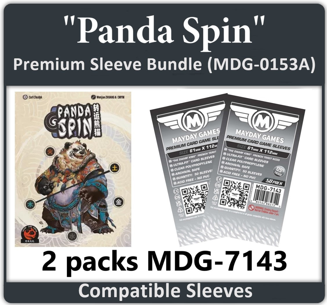 Panda Spin" Compatible Card Sleeve Bundle Mayday Games Panda Spin" Compatible Card Sleeve Bundle Mayday Games