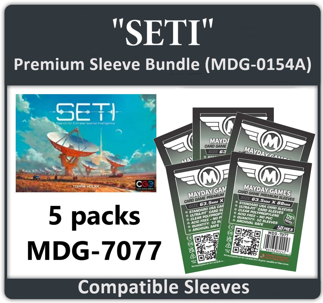 SETI" Compatible Card Sleeve Bundle Mayday Games SETI" Compatible Card Sleeve Bundle Mayday Games