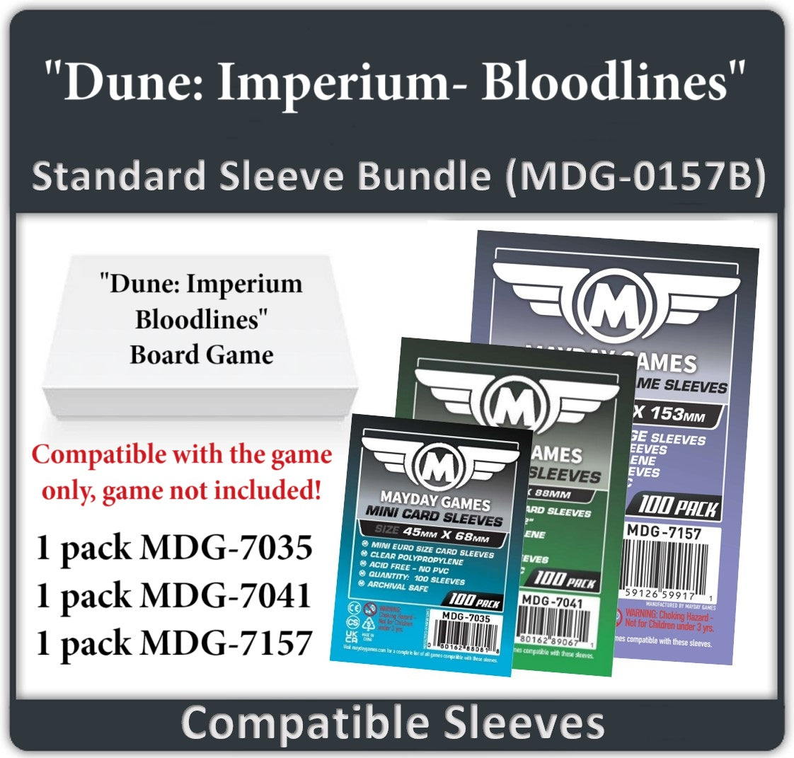 "Dune: Imperium- Bloodlines" Compatible Card Sleeve Bundle