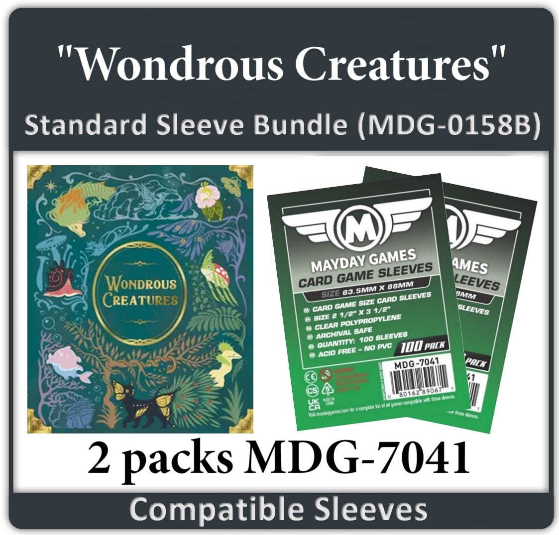 "Wondrous Creatures" Compatible Card Sleeve Bundle