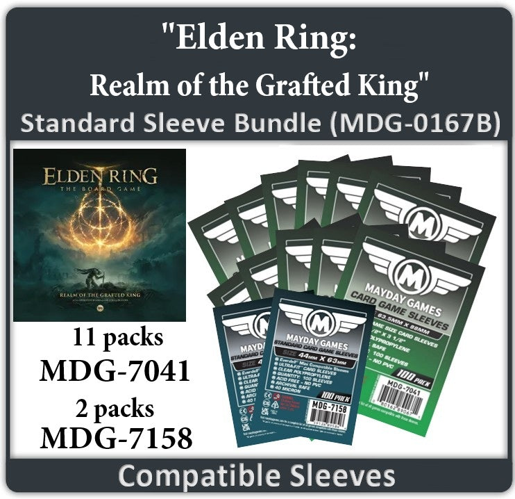 "Elden Ring: Realm of the Grafted King" Compatible Card Sleeve Bundle