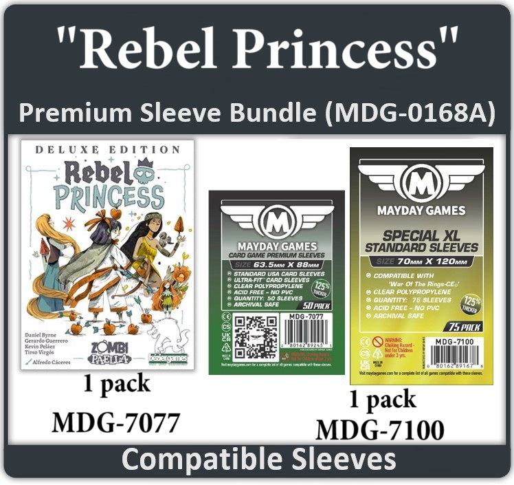 "Rebel Princess Deluxe Edition" Compatible Card Sleeve Bundle "Rebel Princess Deluxe Edition" Compatible Card Sleeve Bundle