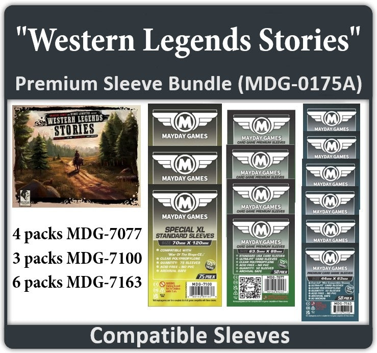 "Western Legends Stories" Compatible Card Sleeve Bundle "Western Legends Stories" Compatible Card Sleeve Bundle