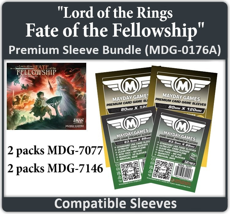 "The Lord of the Rings: Fate of the Fellowship" Compatible Card Sleeve Bundle