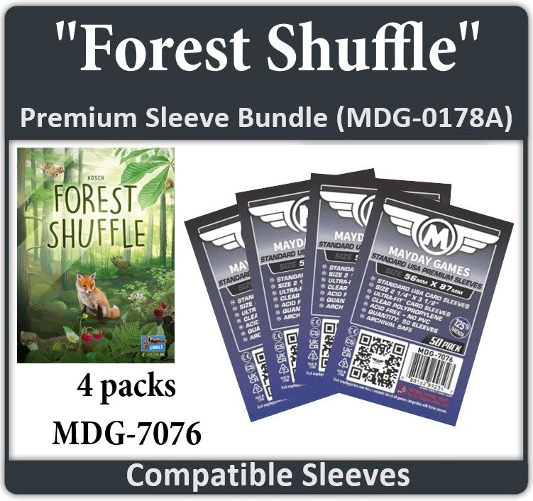 forest shuffle card sleeves 