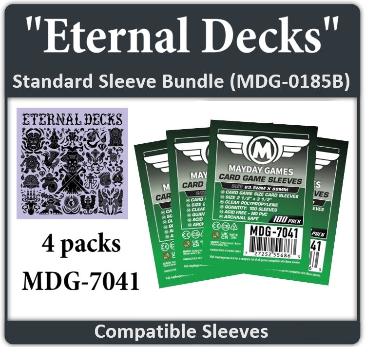 "Eternal Decks" Compatible Card Sleeve Bundle
