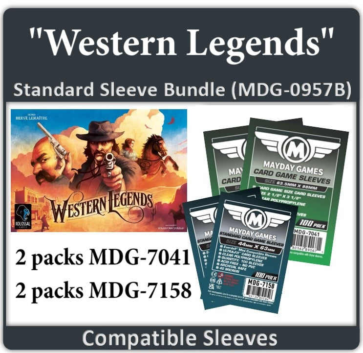"Western Legends" Compatible Card Sleeve Bundle