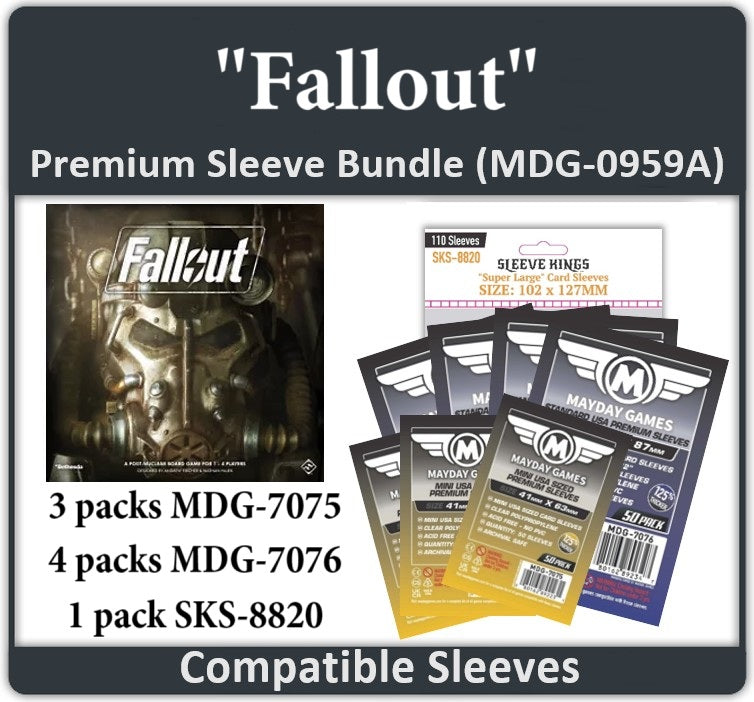 fallout card sleeves "Fallout" Compatible Card Sleeve Bundle