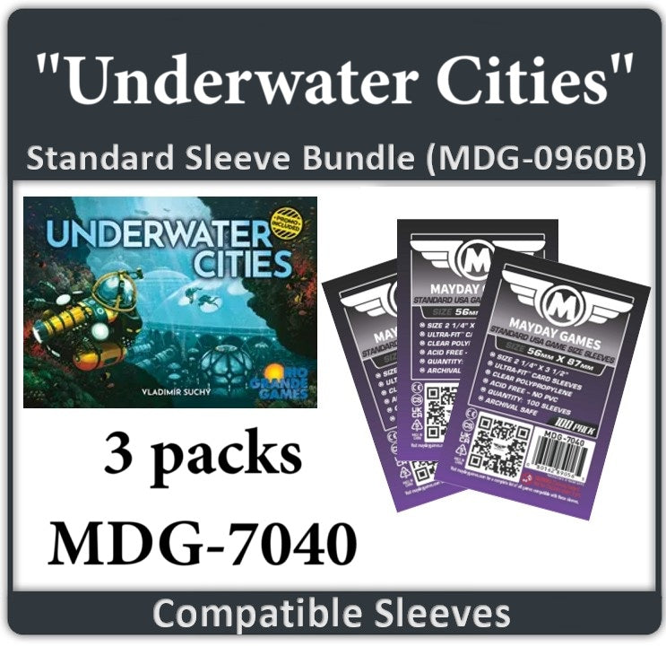 "Underwater Cities" Compatible Card Sleeve Bundle