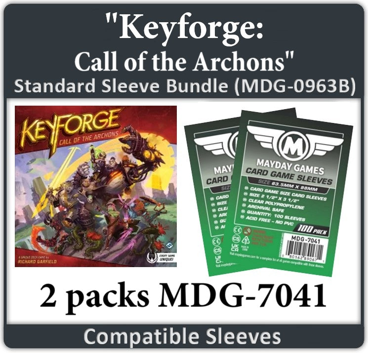 "Keyforge: Call of the Archons" Compatible Card Sleeve Bundle