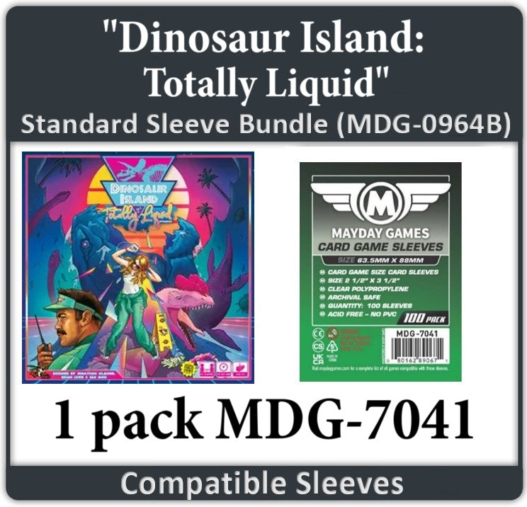 "Dinosaur Island: Totally Liquid" Compatible Card Sleeve Bundle