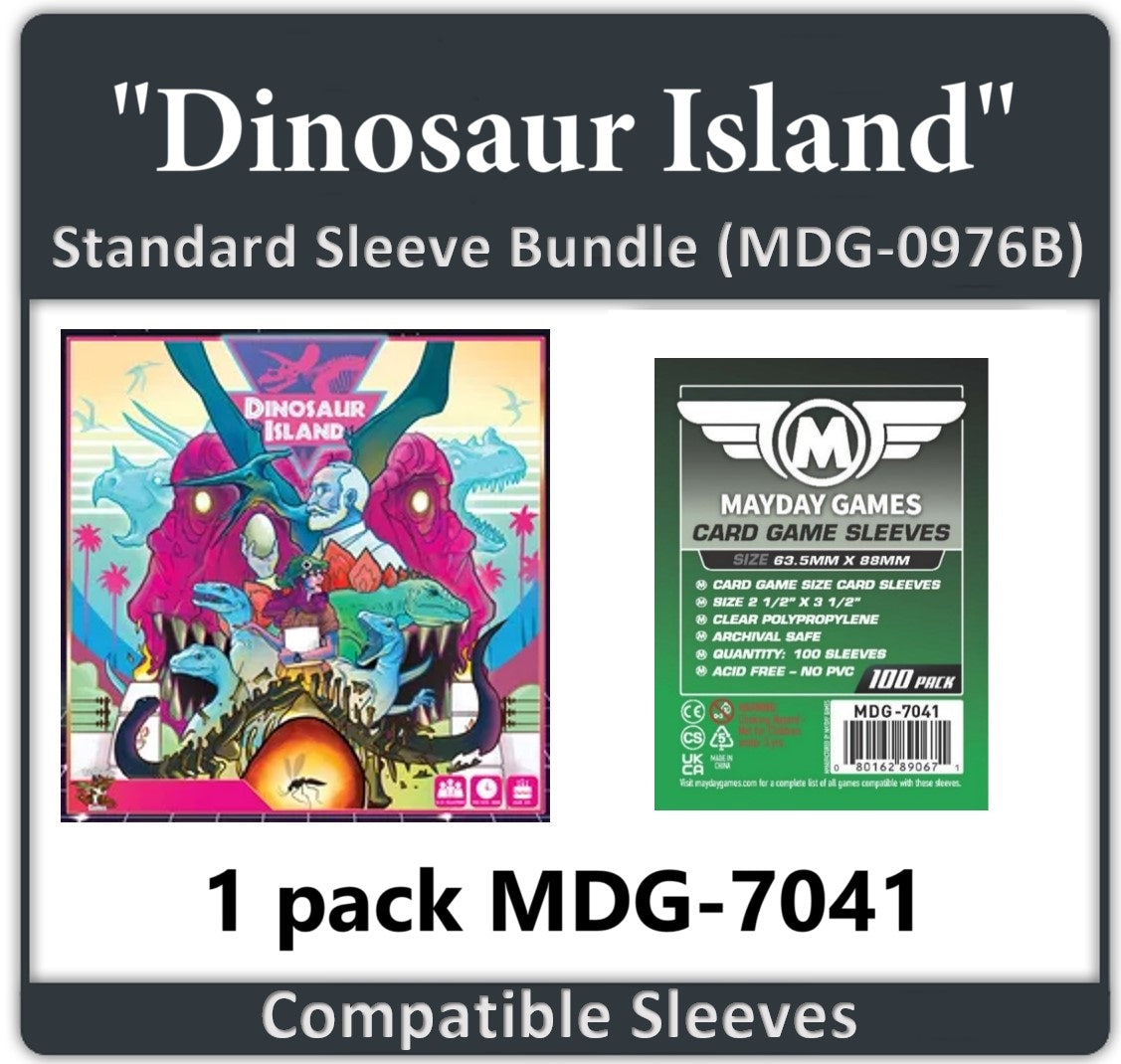 "Dinosaur Island" Compatible Card Sleeve Bundle