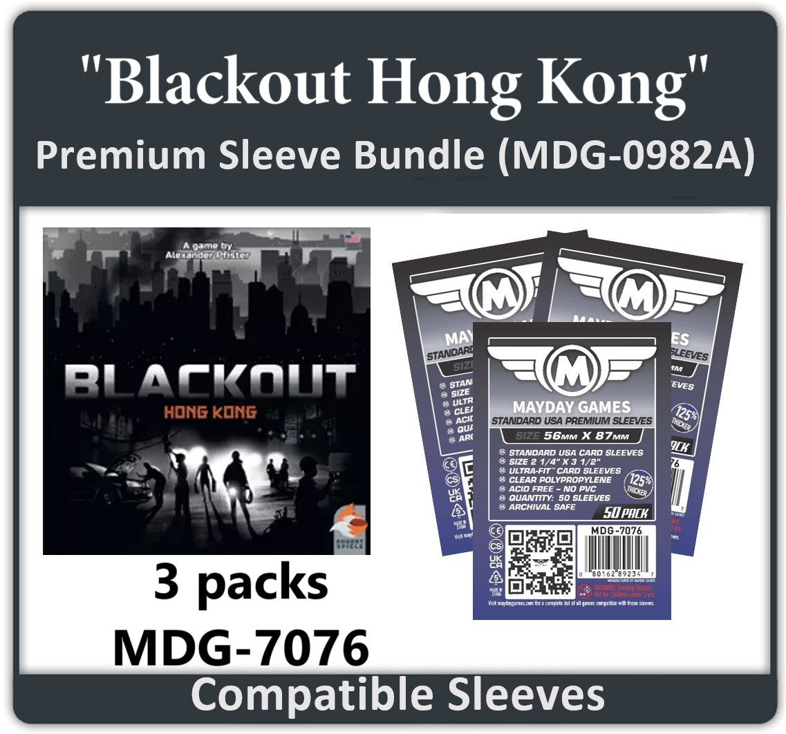 blackout card sleeves Deck - Standard Size Double matte Eschaton artwork sleeves 