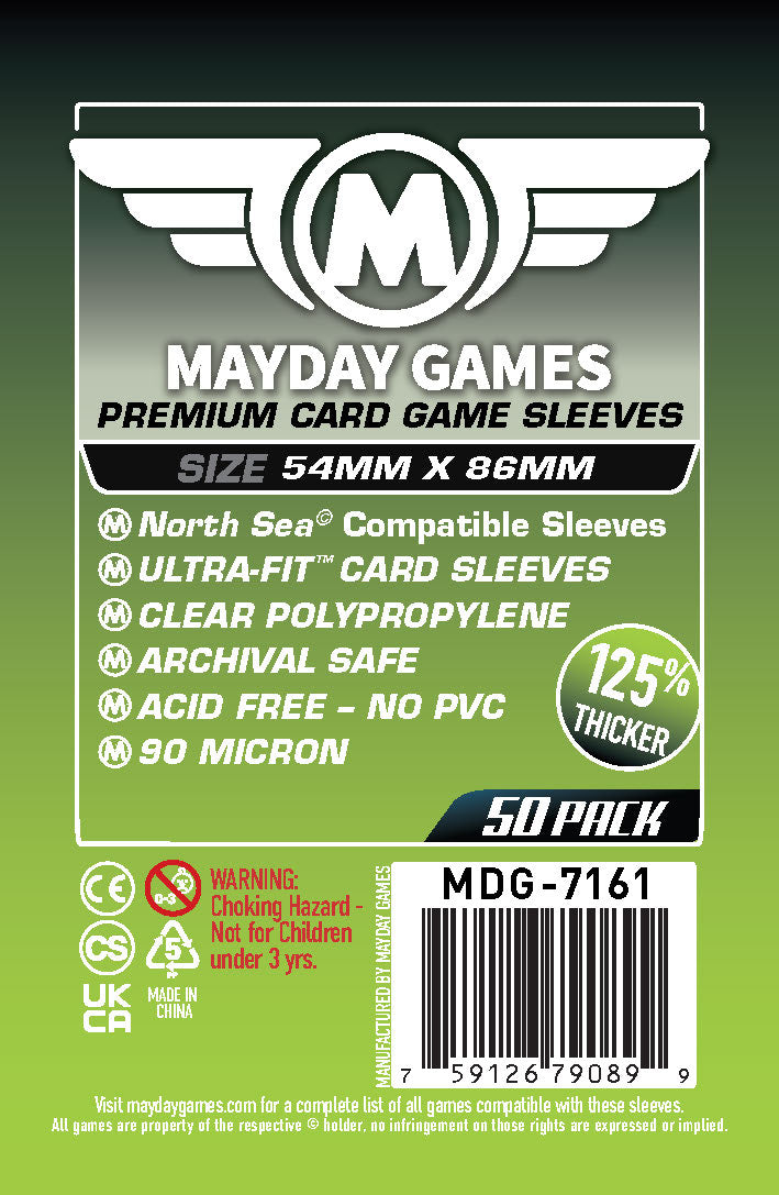 "North Sea" Compatible Sleeves (54x86mm) Standard 7156 or Premium 7161