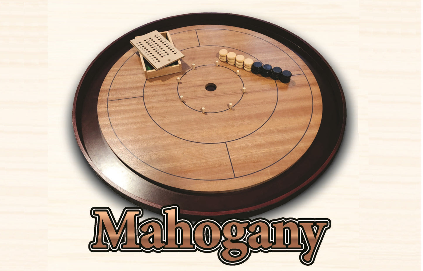 Mahogany Standard Edition Crokinole Board 2024