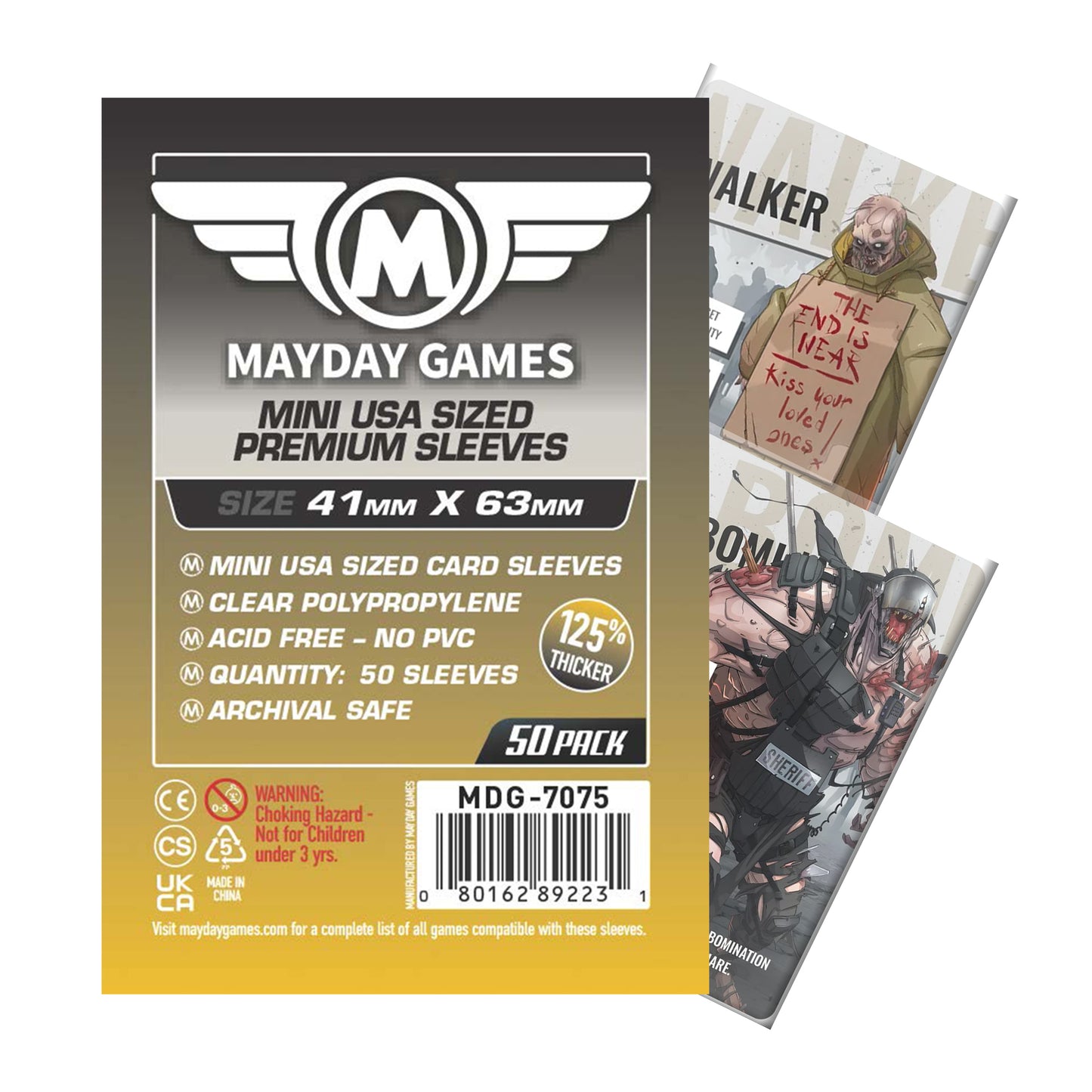 Mini USA Card Sleeves (41x63mm) Standard 7039 or Premium 7075