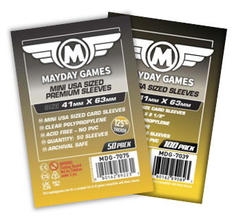 Mini USA Card Sleeves (41x63mm) - Mayday Games