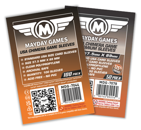 Standard USA Chimera Card Sleeves (57.5x89mm) - Mayday Games Standard USA Chimera Card Sleeves (57.5x89mm) - Mayday Games