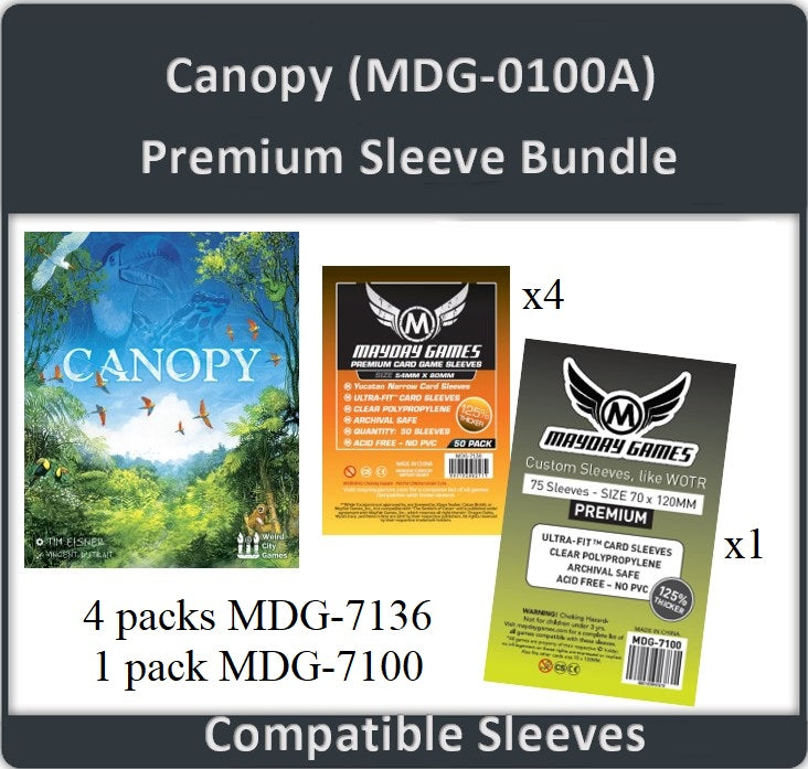 custom size card sleeves Canopy