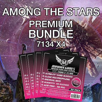 "Among the Stars" Card Sleeve Bundle - Premium Protection - Mayday Games - 1