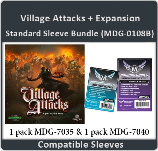 "Village Attacks" + Expansion Compatible Card Sleeve Bundle