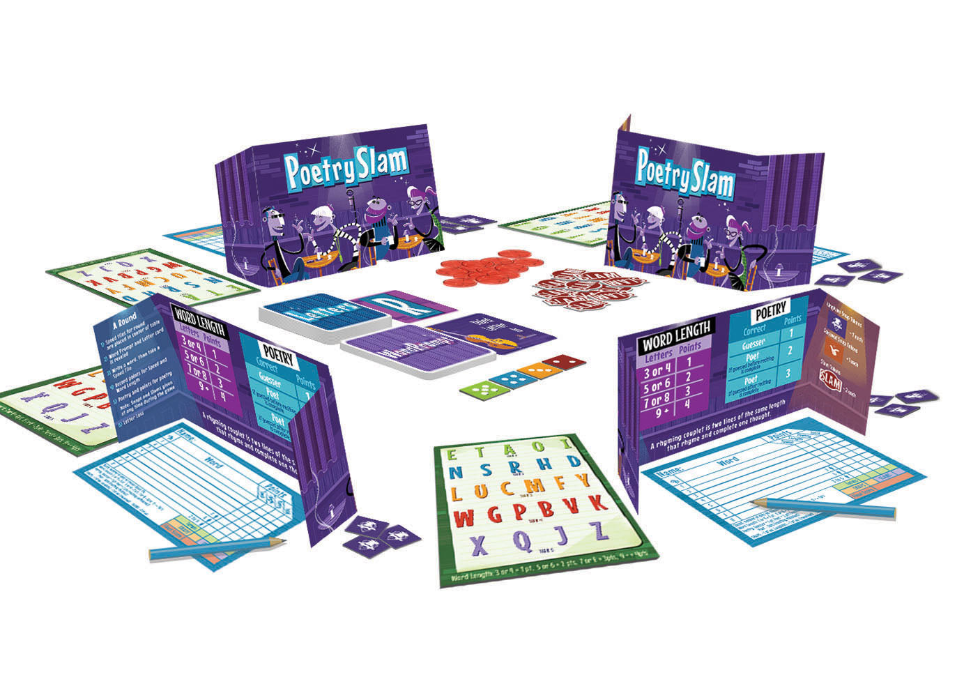 Deluxe Poetry Slam: A Groovy Party Game for 3-10 players