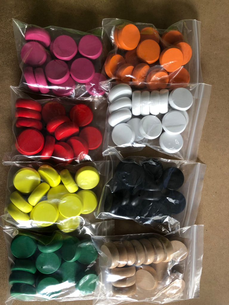 14 Count Crokinole Discs (Choose from 9 colors)