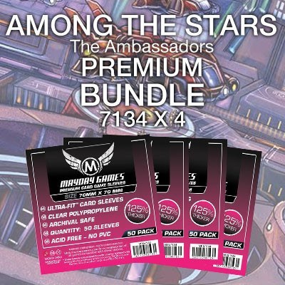 "Among the Stars: The Ambassadors" Card Sleeve Kit - Premium Protection - Mayday Games - 1