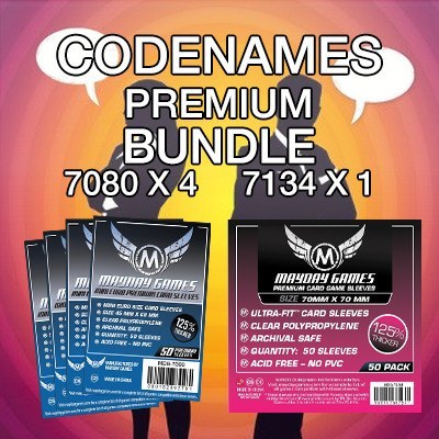 "Codenames" Card Sleeve Kit - Premium Protection - Mayday Games - 1