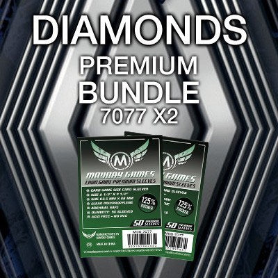 diamond card sleeves Card Sleeves Diamond Green: standard (63,5x88 mm)