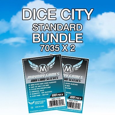 "Dice City" Card Sleeve Bundle - Standard Protection - Mayday Games - 2
