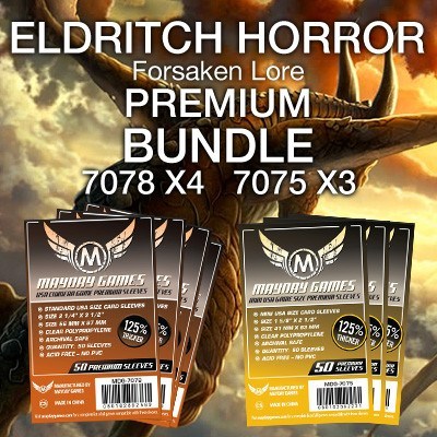 "Eldritch Horror: Forsaken Lore" Card Sleeve Kit - Premium Protection - Mayday Games - 1