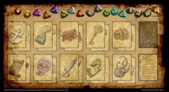 Dead Man's Draw Neoprene Game Playmat - - Mayday Games