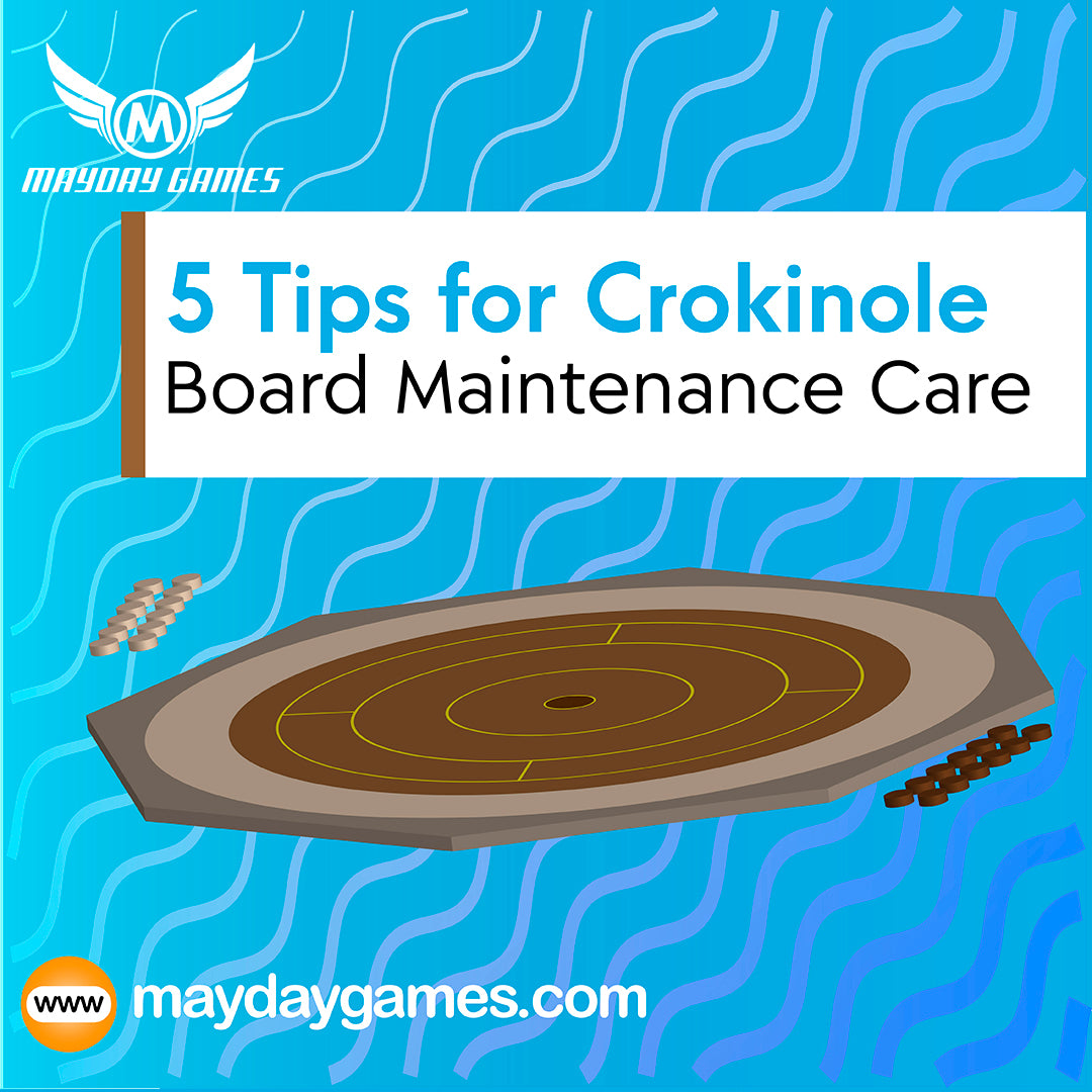 Masters Crokinole Tournament Board - Full Size Crokinole Set